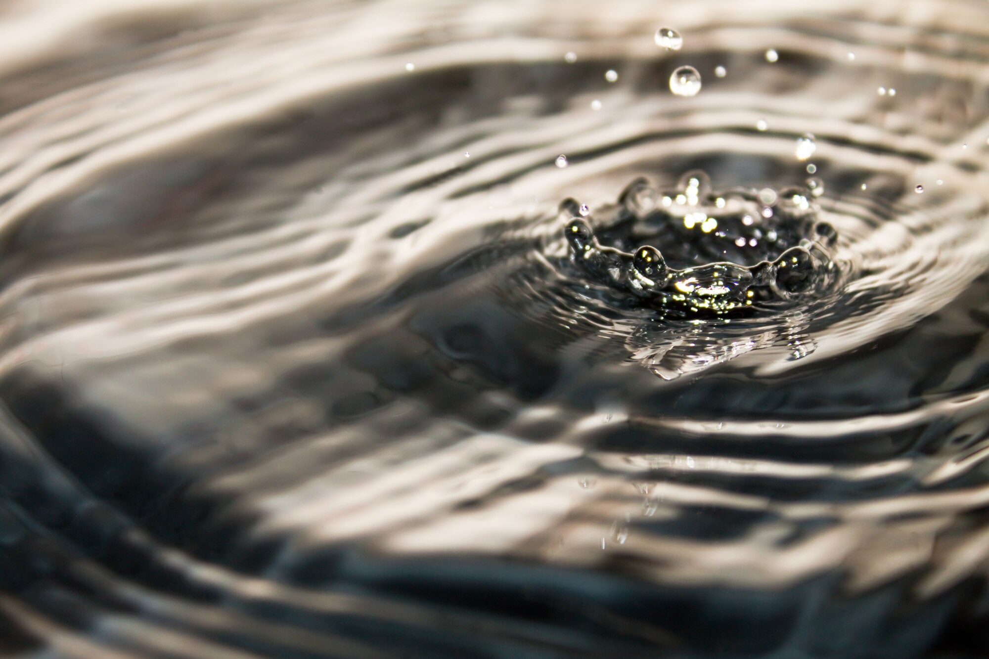 Detalle de agua y esfuerzo